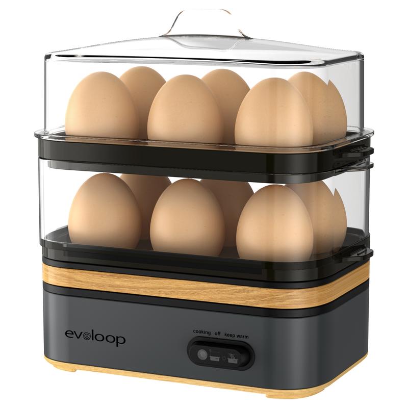 6-Egg Electric Cooker for Eggs & Omelets