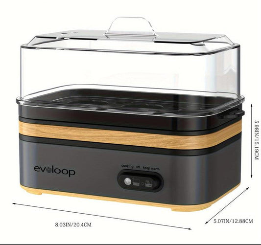 6-Egg Electric Cooker for Eggs & Omelets